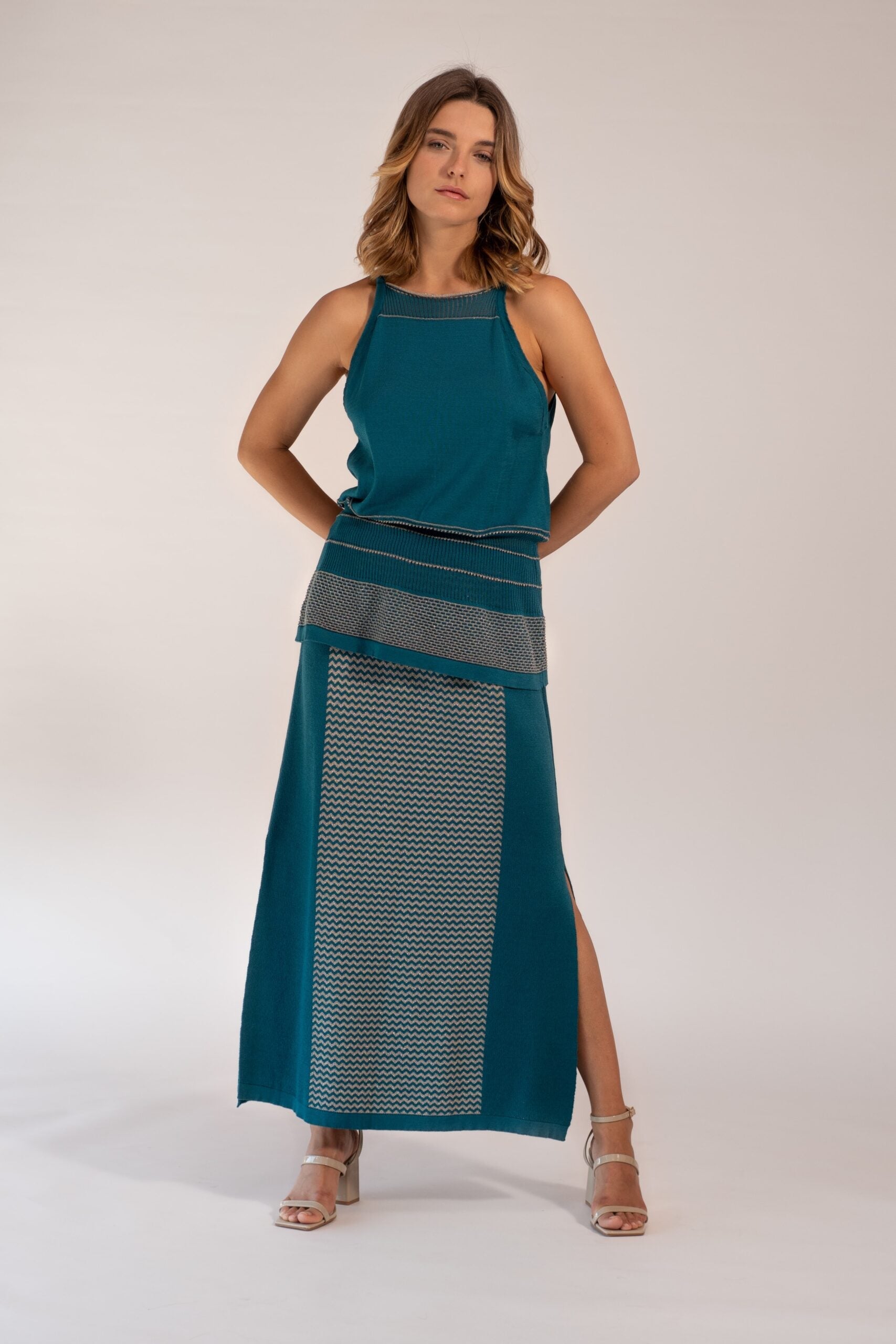 Waves Long Skirt